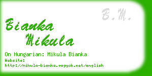 bianka mikula business card